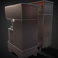 Stainless Steel Commercial Processing Machines With Digital Control Panels And Dispensing Units 3d model