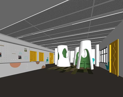 Modern Front Office 3d model