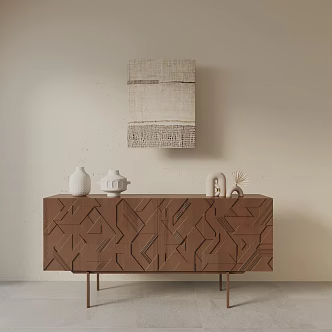 Modern Entrance Cabinet 3d model