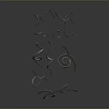 Abstract Green Silver Twisted Sculpture With Curved Metallic Artistic Design