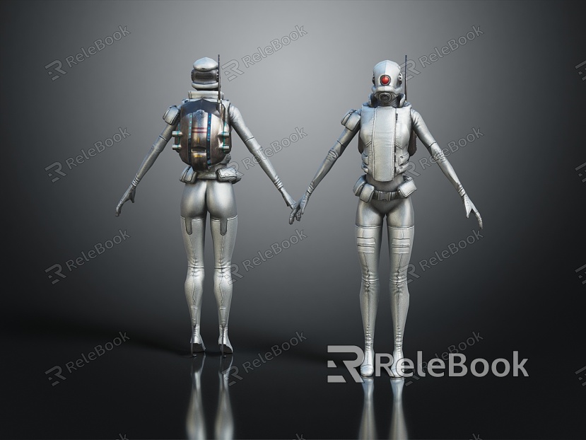 Modern robot alien alien equipment model