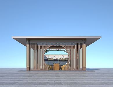 New Chinese pavilion 3d model