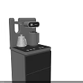 Modern Black and Gray Water Dispensers with Digital Display and Kettles for Daily Use