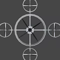White Drone With Multiple Propellers And Camera Hanging Device Design
