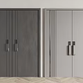 Modern double door 3d model