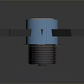 Blue Hardware Tool With Multi Black Blades And Threaded Base Structure