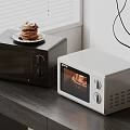 Home Kitchen Appliances Black And White Toaster Ovens Baking Pancakes And Roasting Meat
