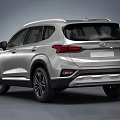 Hyundai Silver SUV with Modern Front Grille and Headlights in Stylish Exterior Design