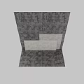 Various Textured Decorative Panels with Gray Tones and Unique Patterns for Interior Design 3d model