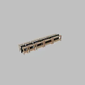 Natural Wood Open Shelving Unit With Multi Tier Design For Home Storage