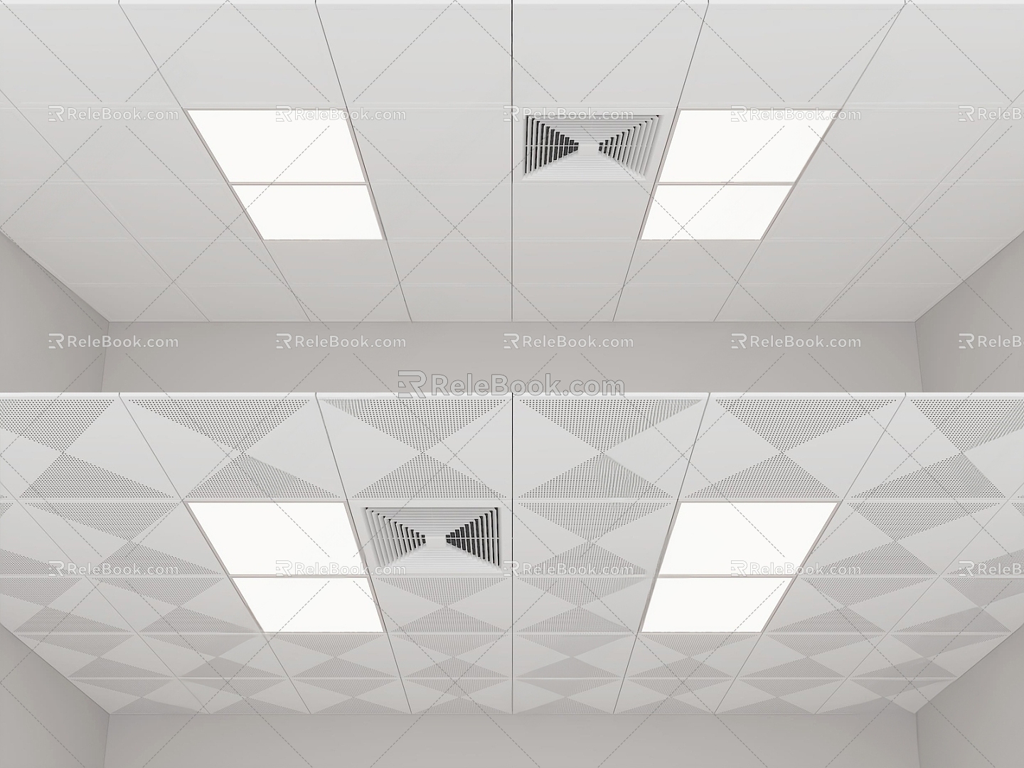 Modern Ceiling Integrated Ceiling 3d model