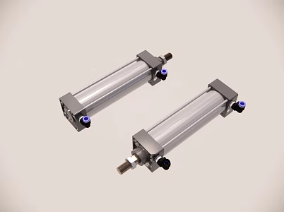 Cylinder movement length 150 3d model