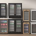 Various Design Beverage Refrigerators and Wine Coolers Storing Drinks and Wine