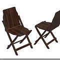 Outdoor Chair Wooden Folding Design With Natural Wood Grain And Sturdy Structure