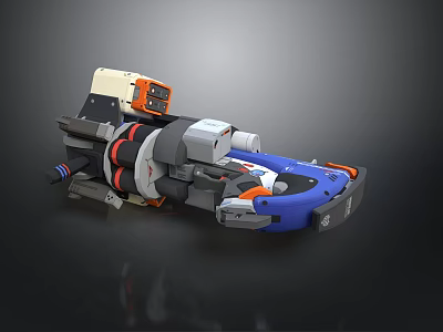 Future Rifle Science Fiction Weapon Military Equipment Design Science and Technology Creative Modern Weapon Hot Weapon 3d model
