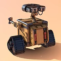 Robot dog intelligent robot science fiction robot future robot high-tech children's toy intelligent AI low face number low model simple model film realism 3d model