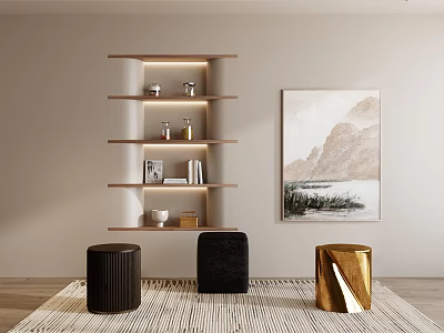 Low stool 3d model