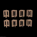 Stylish Wooden Stools With Various Designs And Crafted Leg Structures