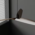 Modern Detailed Pendant Light With Blade Design In Indoor Room And Window View