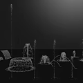 Diverse Fountains Displaying Various Water Patterns And Heights In Design