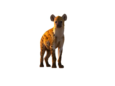 Reptile Iguana With Spotted Skin Standing In Natural Habitat Environment 3d model