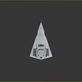 Futuristic White Spaceship With Blue Illuminated Lights And Advanced Hull Design For Space Exploration