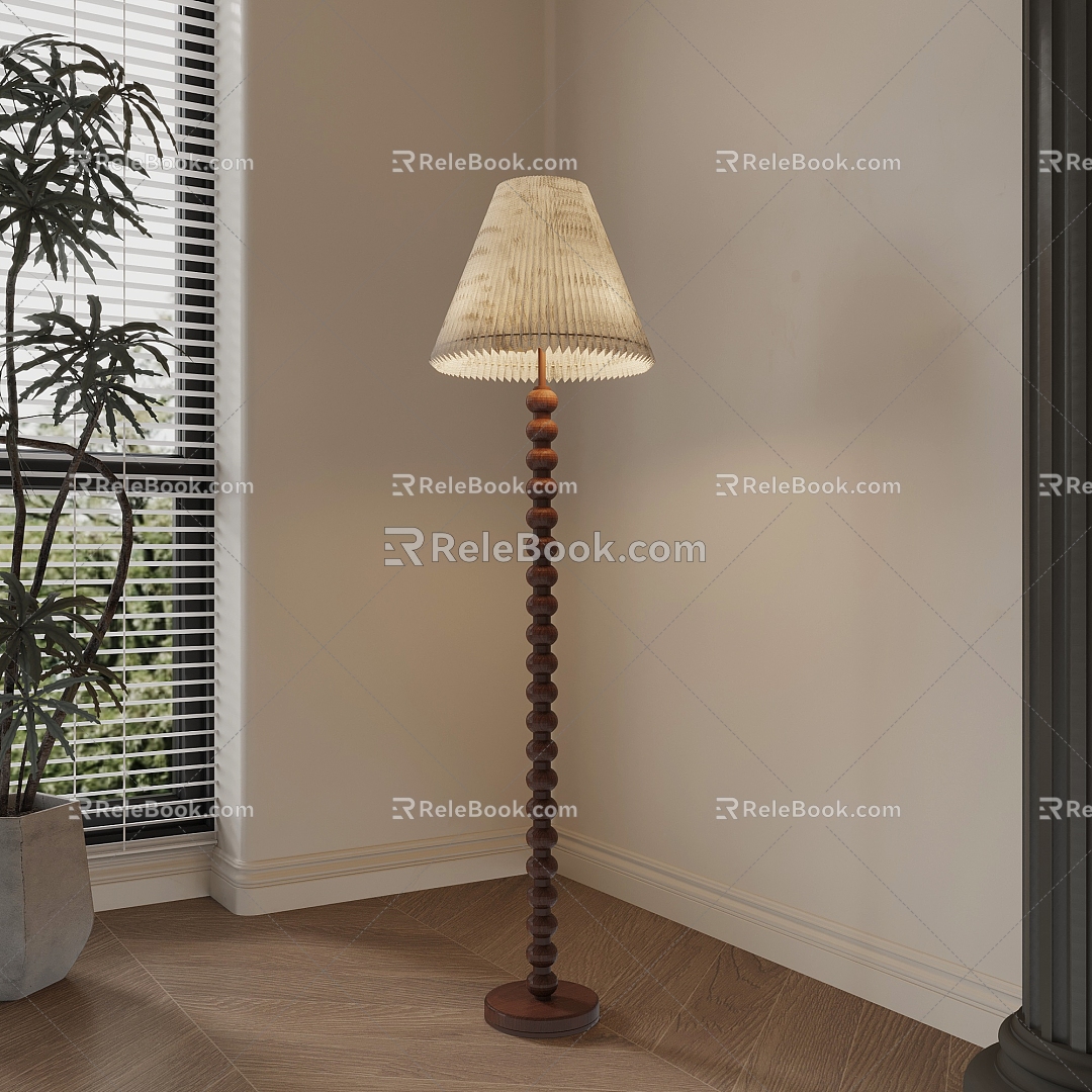 03 floor lamp French floor lamp decorative lamp 3d model