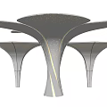 Modern Column Special-shaped Column Decorative Column Modeling Column 3d model