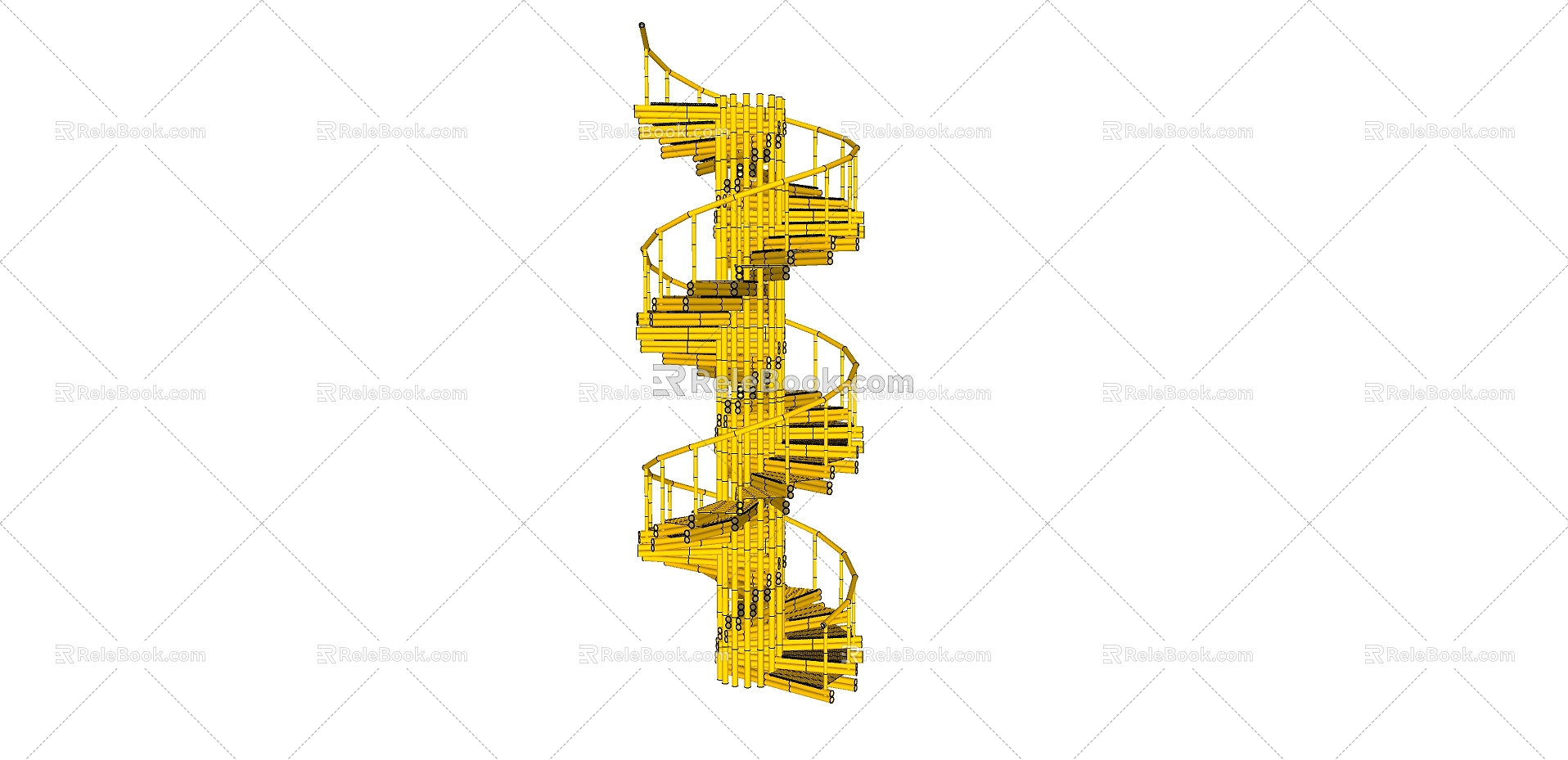 revolving staircase 3d model