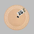 Modern Round Carpet 3d model