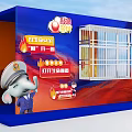 Interactive Zone Exhibition Booth With Elephant Police And Safety Gate Design