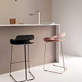 Bar chair without armrest 3d model