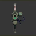 Turret Machine Gun Heavy Machine Gun Turret Sci-fi Tower Defense Game Tower Defense Sci-fi Turret Game Turret 3d model