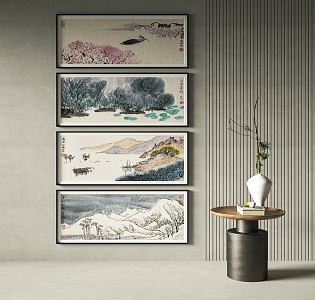 Chinese decorative painting 3d model