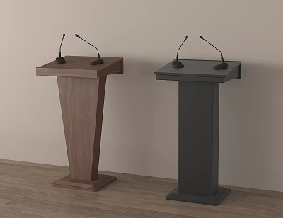 Modern Podium Vertical Podium Lecture Platform 3d model