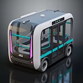 modern bus metro bus mini bus 3d model