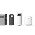 Public Facilities Modern Trash Bins With Various Designs And Materials For Urban Use