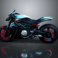 Sleek Modern Motorcycle Design With Black Red Accents And Shiny Wheels