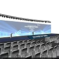Stage Setup With Lighting And Audience Seats For 2023 China City Digital Economy Summit