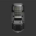 Sturdy Off Road SUV With Roof Rack Front Bumper And Dark Colored Body