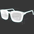 Modern Black Frame Eyeglasses With Wooden Temples And Square Lenses