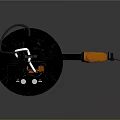 Automated Industrial Mechanical Arm With Orange Arm And Black Base Gripper