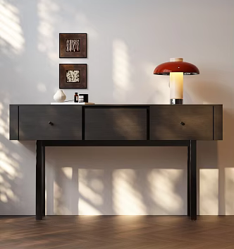 Italian Minimalist Entrance Cabinet 3d model