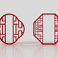 Traditional Carved Lattice Windows Featuring Circular And Octagonal Shapes With Intricate Patterns