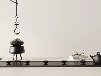 Modern Tea Set 3d model