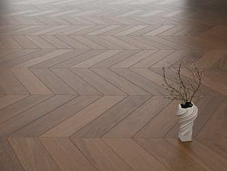 Modern Middle Ancient Flooring Dark Wood Flooring Matte Wood Flooring Fishbone Wood Flooring 3d model