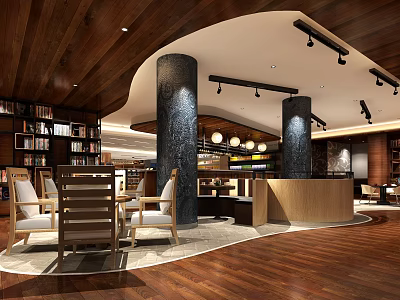 Spacious Department Store Interior With Organized Shelves Various Products And Bright Lighting 3d model
