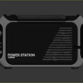 Portable Power Station With Black Design Handle Control Panel And Multiple Ports 3d model