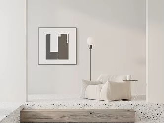 Modern Single Sofa Leisure Chair 3d model