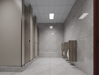 modern public toilet 3d model